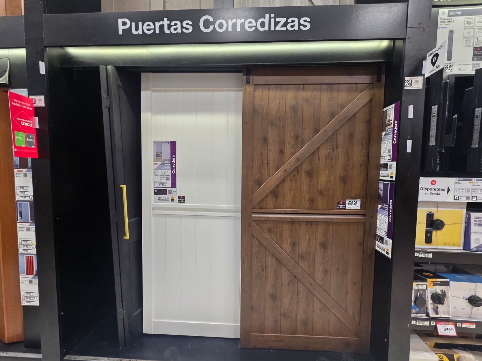 Exhibidor Puertas Corredizas